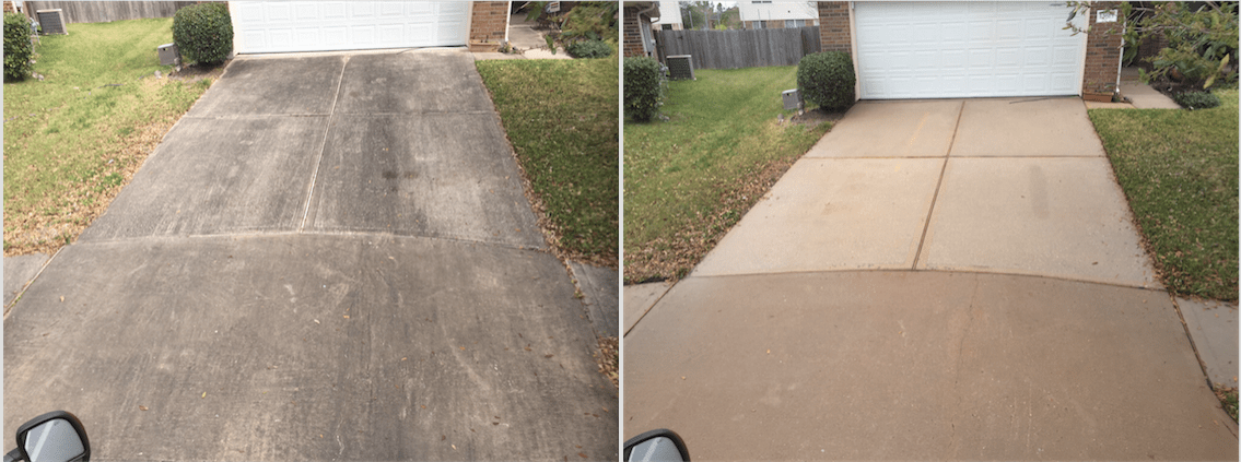 Driveway Before and After